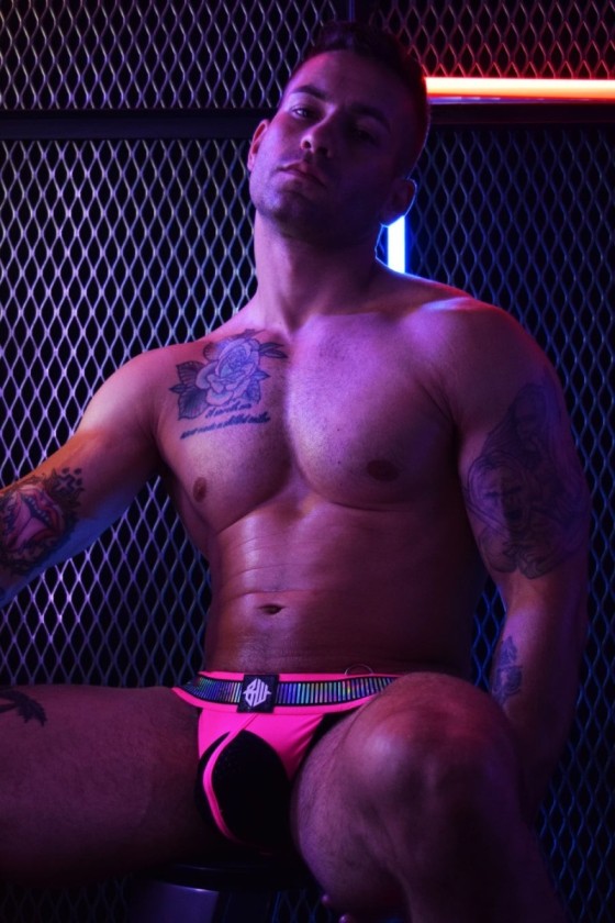 Jockstrap REFLECTOR NEON Rose