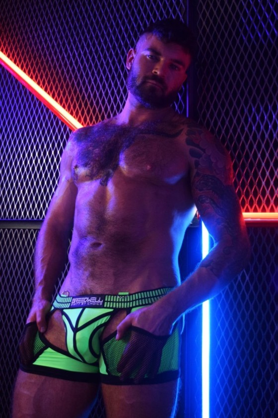 Jock Boxer Hybred Chock Vert Neon