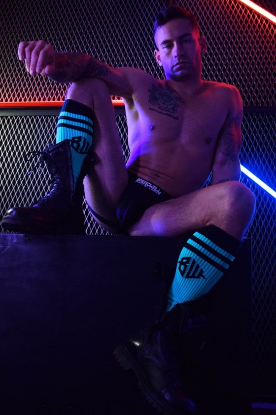 Chaussettes hautes HEX SOCKS Bleu ciel