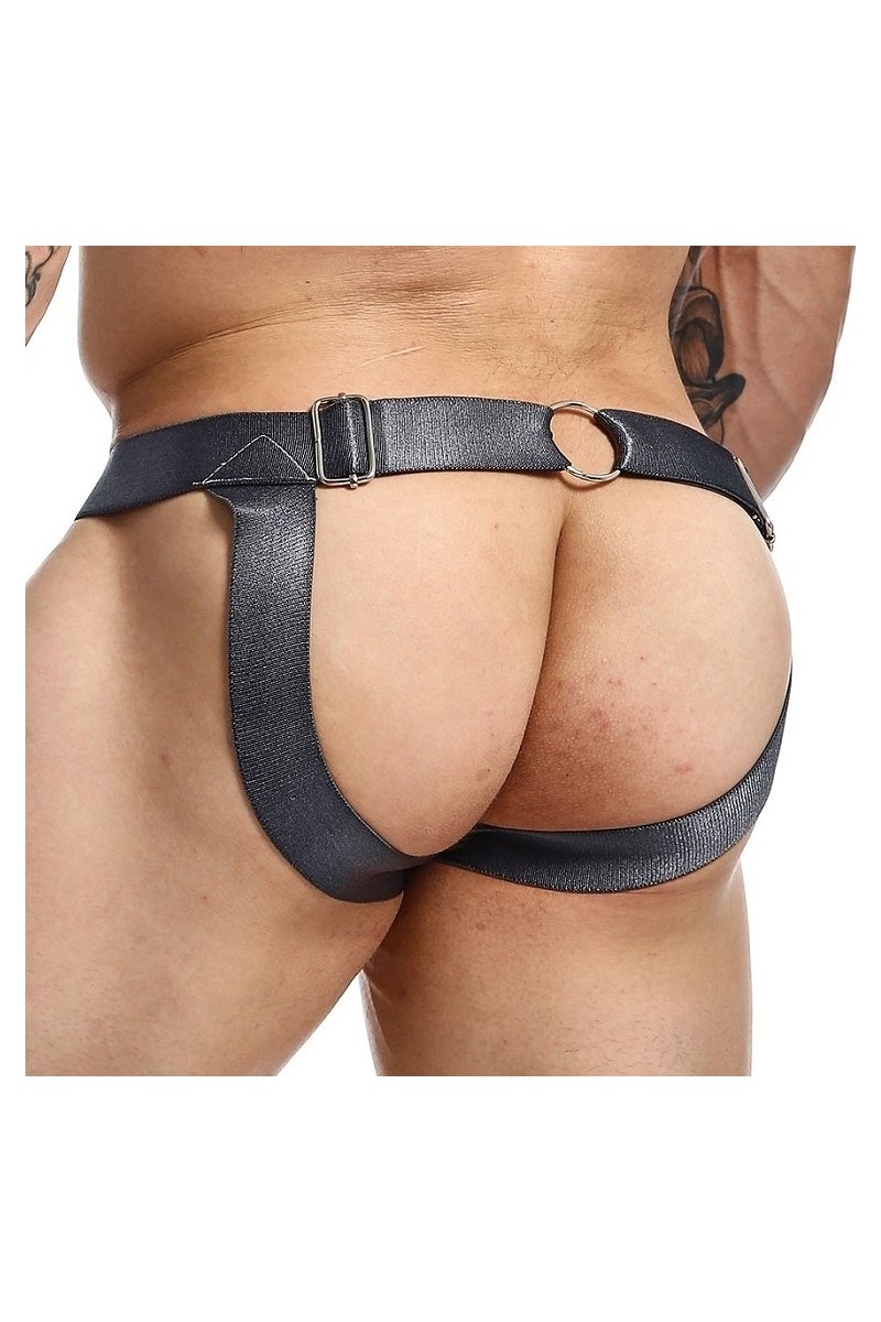 Jockstrap Ring & Chain Dngeon Camouflage Gris