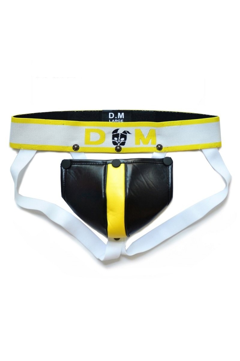 Jockstrap Neo Dungeon Noir-Jaune