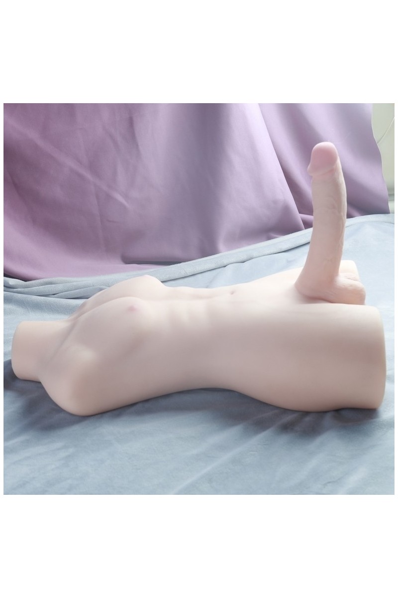 Masturbateur Buste avec Pénis articulé Big Torso Sexe de 16cm