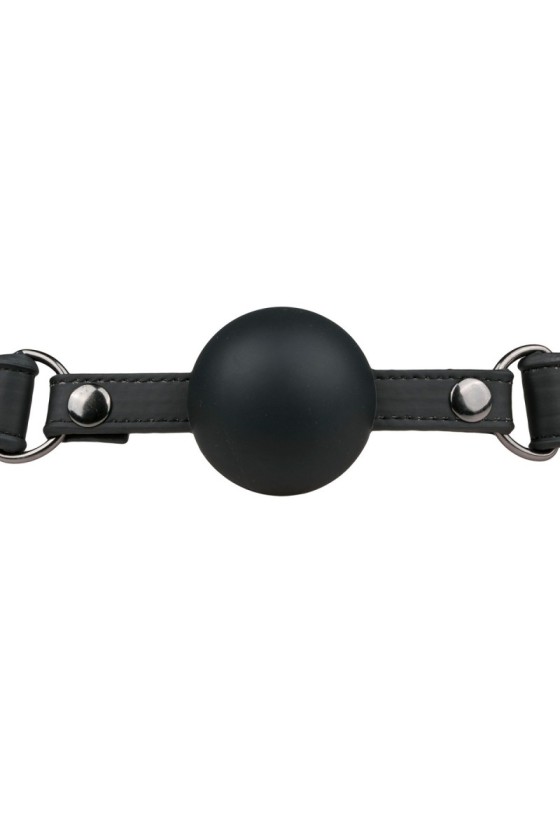 Baillon Boule en silicone Noir