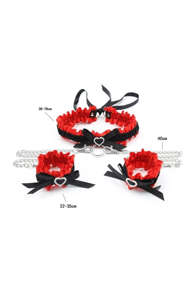 Kit Collier Menottes Romance Noir Rouge