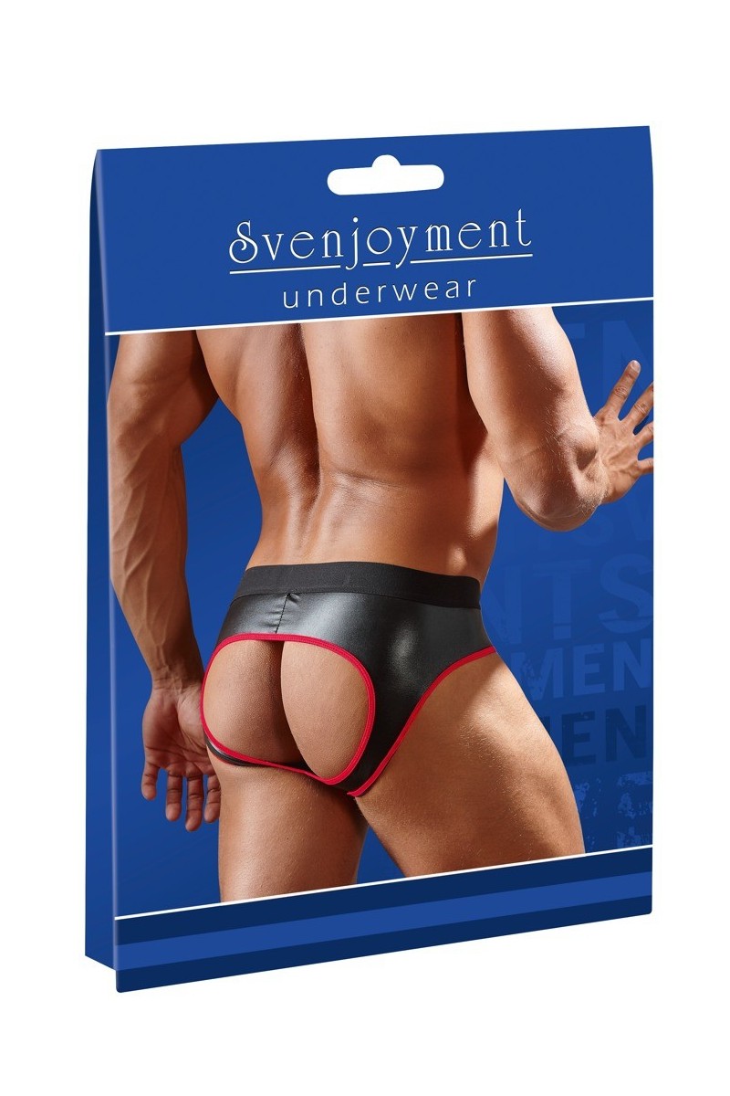 Jockstrap Joy Zip Noir-Rouge