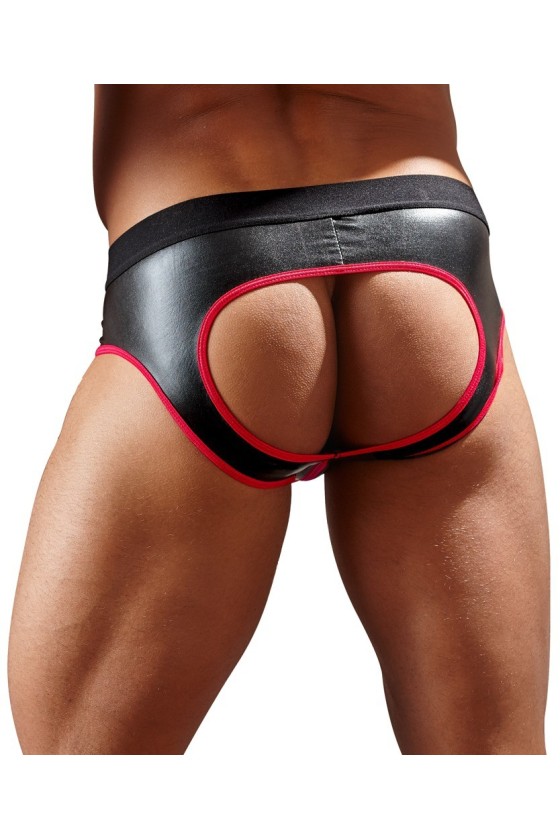 Jockstrap Joy Zip Noir-Rouge