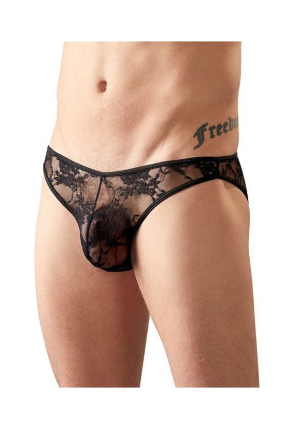 Slip sexy dentelle FlowThin Noir