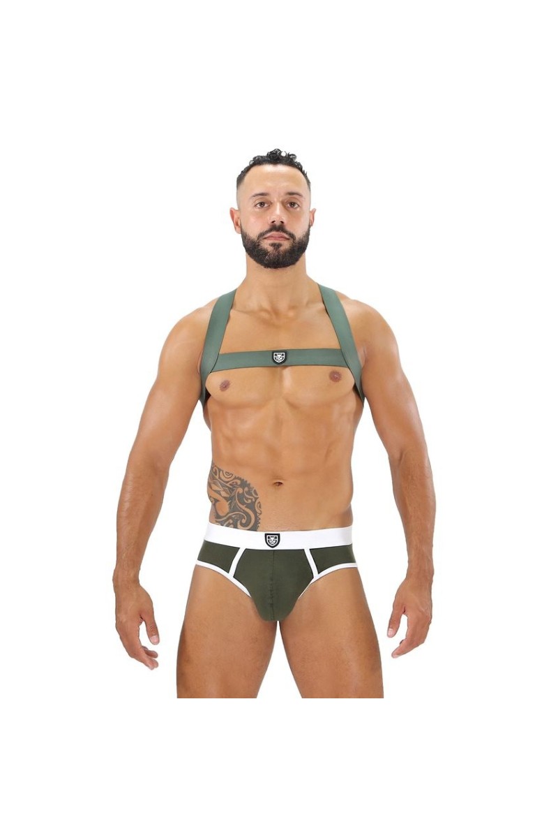 Harnais élastique Fetish X Khaki