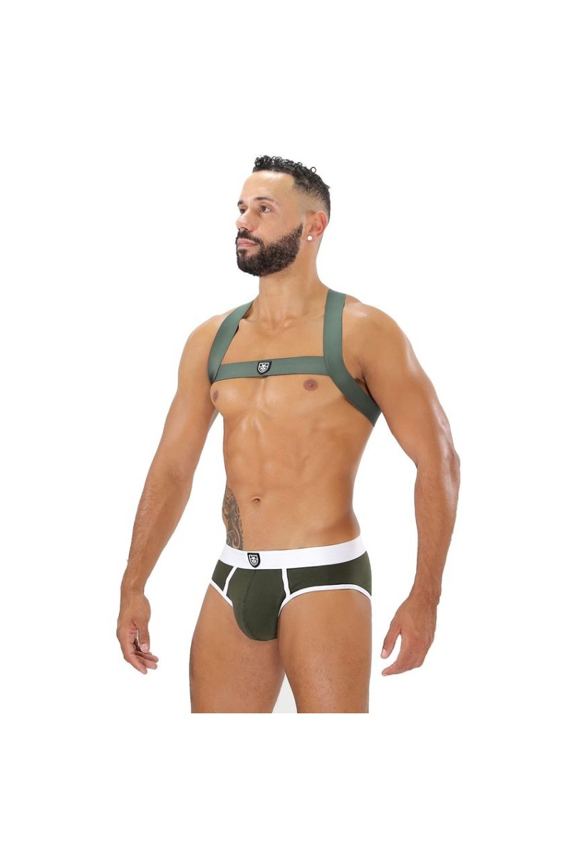 Harnais élastique Fetish X Khaki