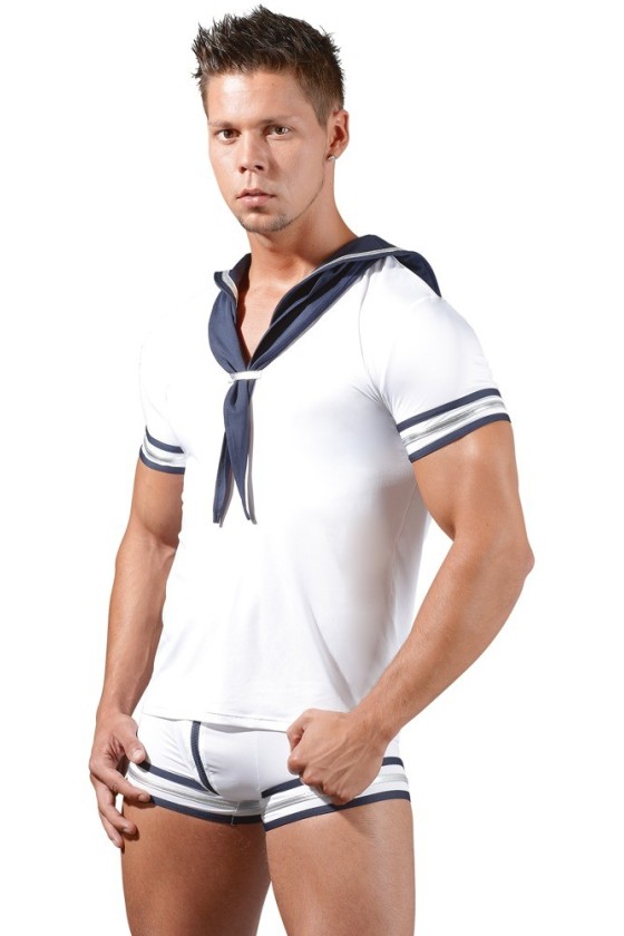 Boxer BANDIS Blanc-Marine