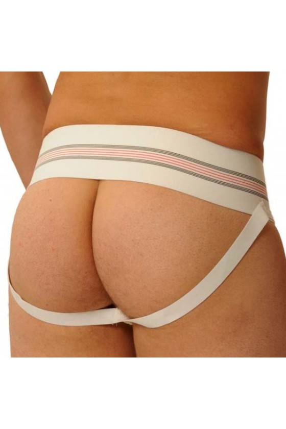 Jockstrap Fist Large Bande Blanc