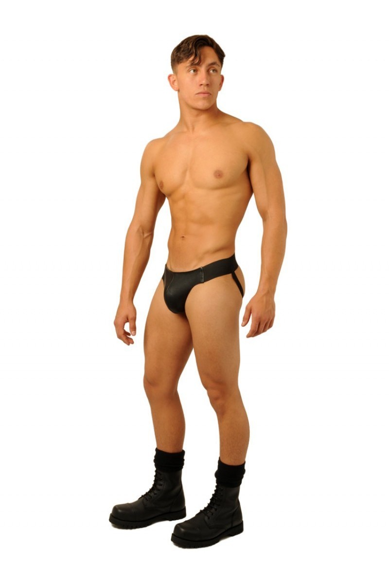 Jockstrap Fist Leather Noir