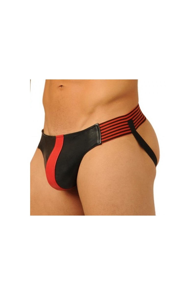 Jockstrap Fist Leather Rouge