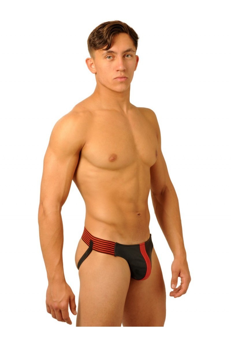 Jockstrap Fist Leather Rouge