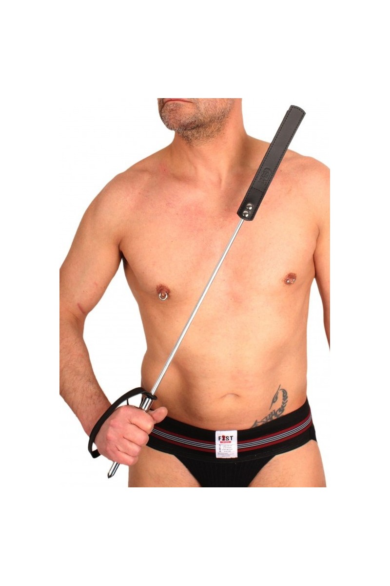 Cravache en cuir Mega Stick 70cm