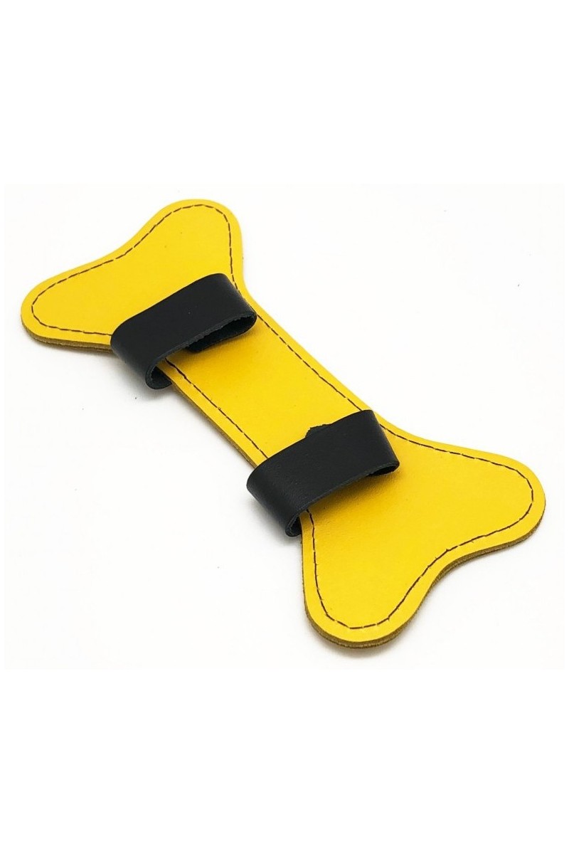 PUPPY OS  EN CUIR JAUNE