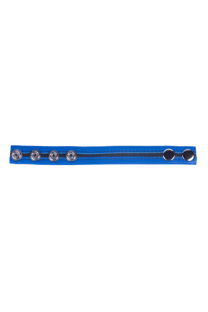 Cockring en cuir Tippy Bleu