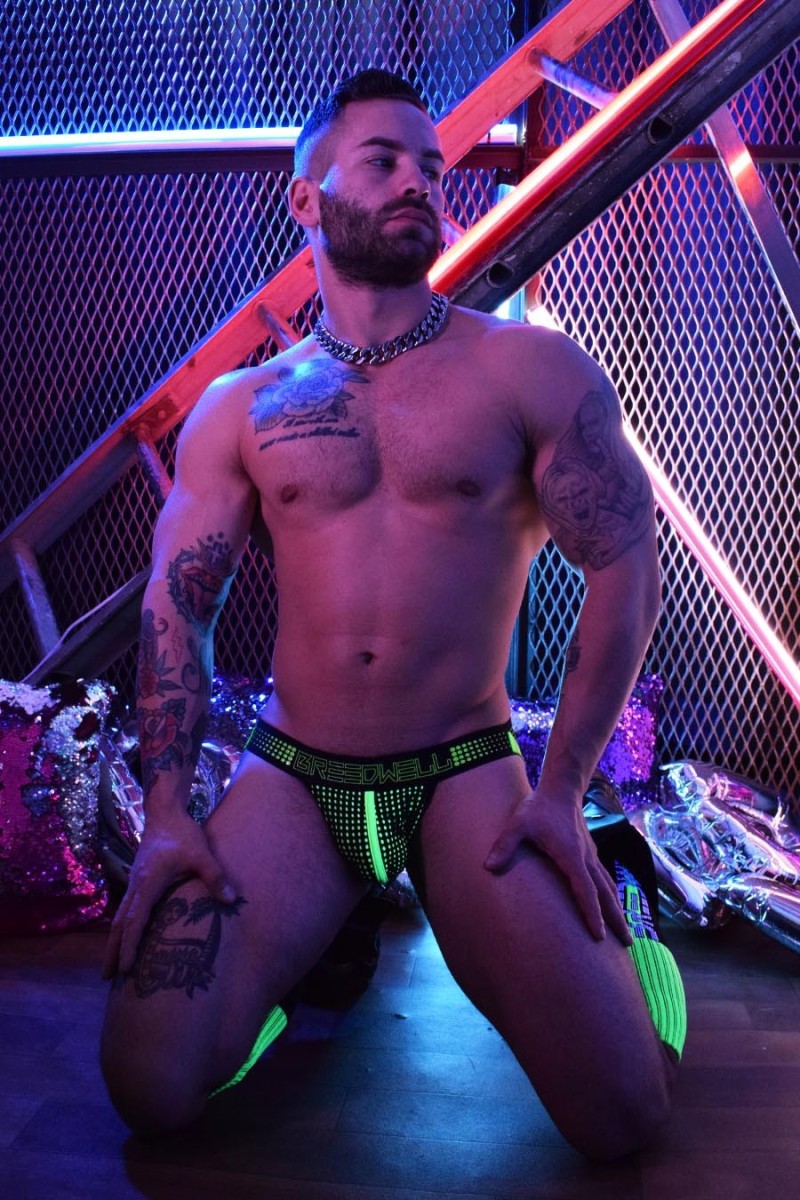 Jockstrap MANHOLE Vert fluo