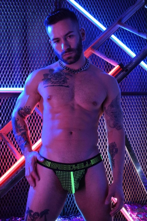 Jockstrap MANHOLE Vert fluo