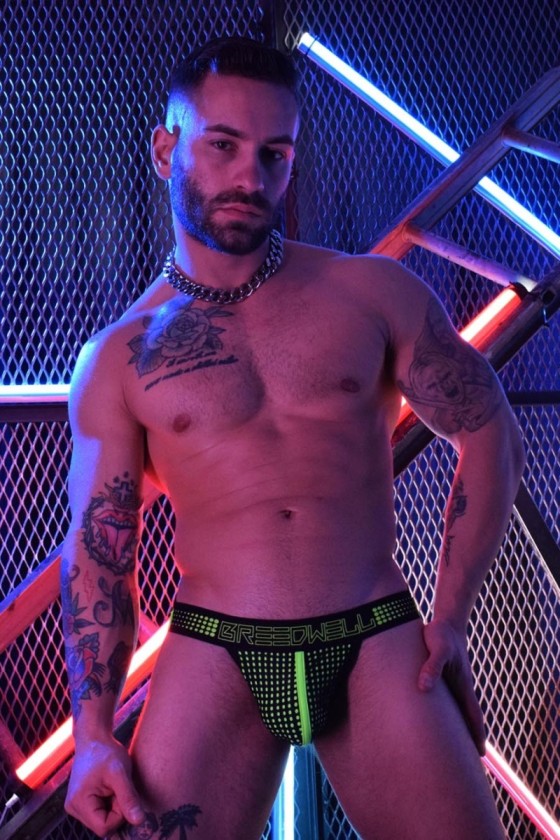 Jockstrap MANHOLE Vert fluo