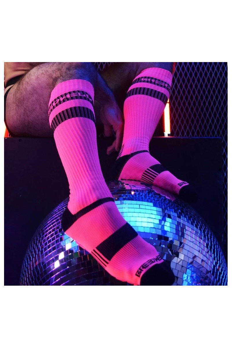 Chaussettes hautes LOGO KNEE Roses
