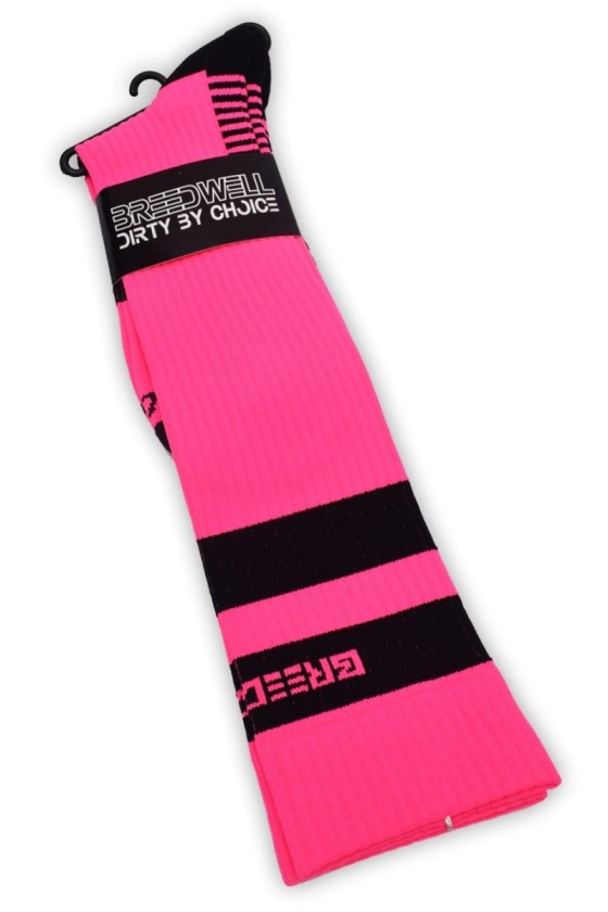 Chaussettes hautes LOGO KNEE Roses