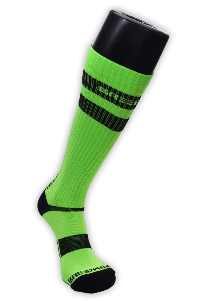 Chaussettes hautes LOGO KNEE Vert Neon