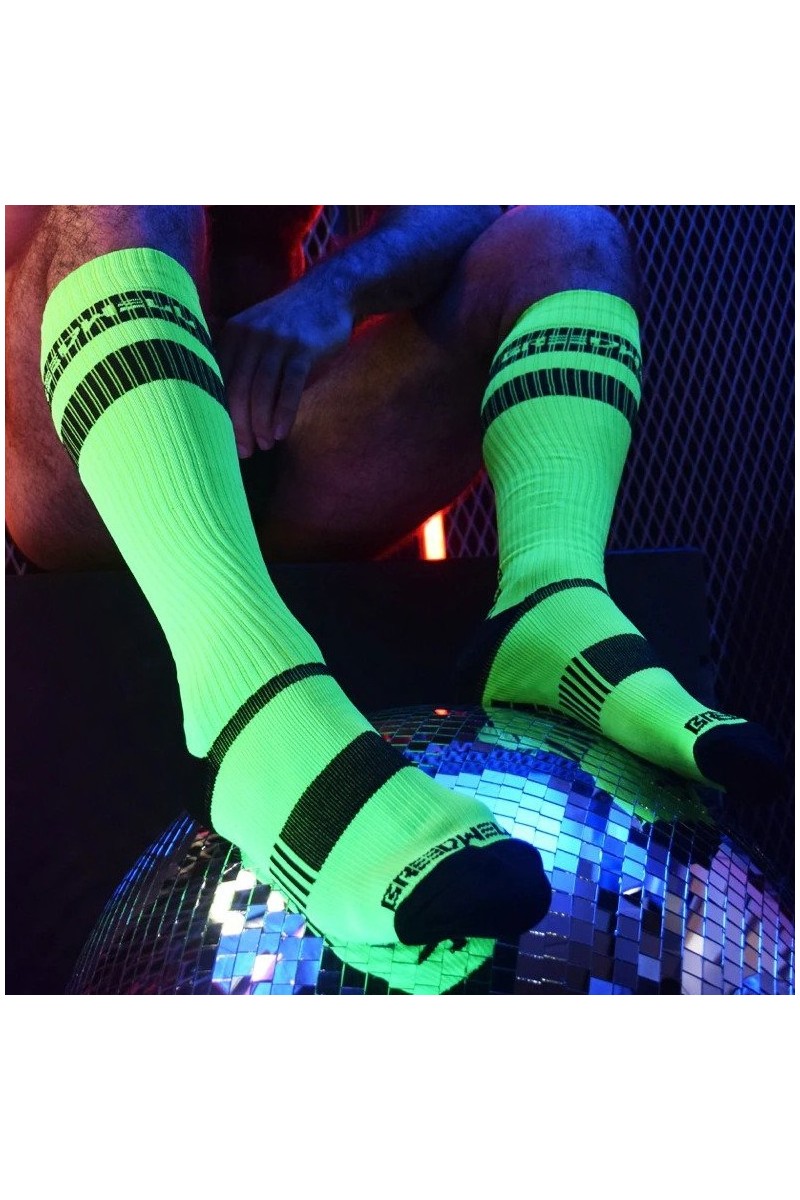 Chaussettes hautes LOGO KNEE Vert Neon