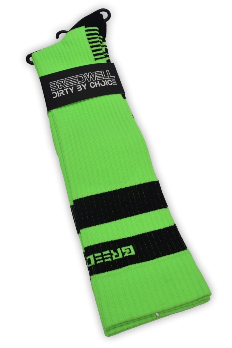 Chaussettes hautes LOGO KNEE Vert Neon