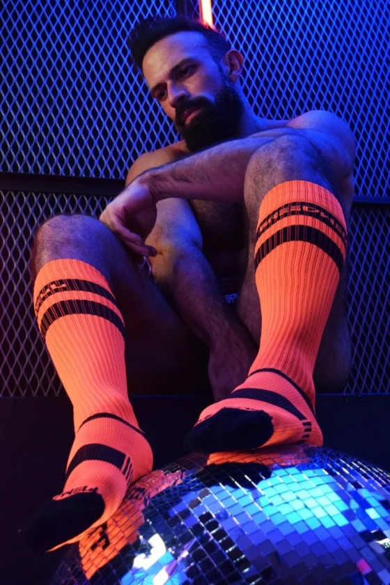 Chaussettes hautes LOGO KNEE Orange