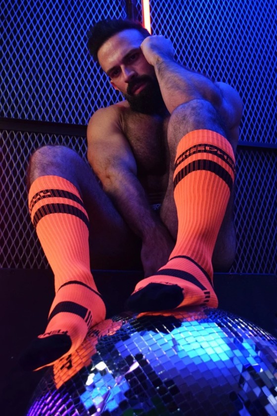 Chaussettes hautes LOGO KNEE Orange