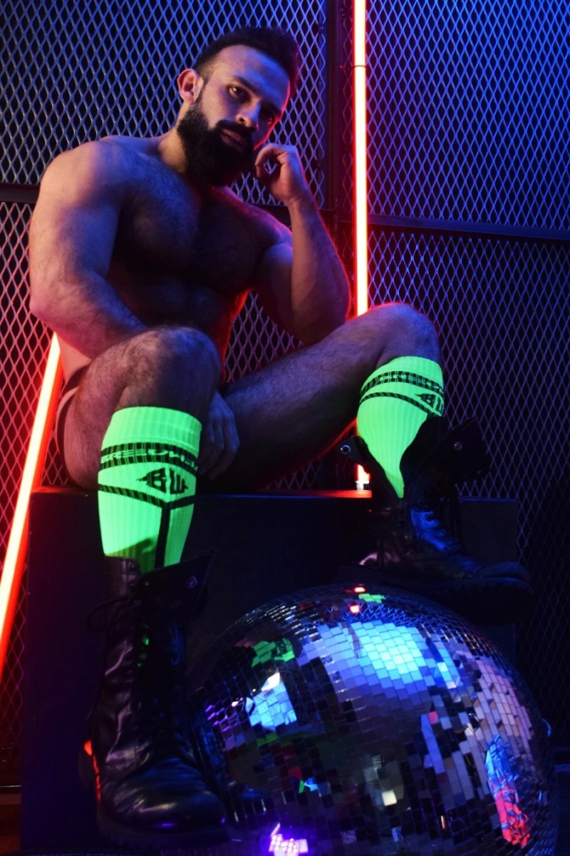 Chaussettes hautes HYBRED SOCKS Vert Neon