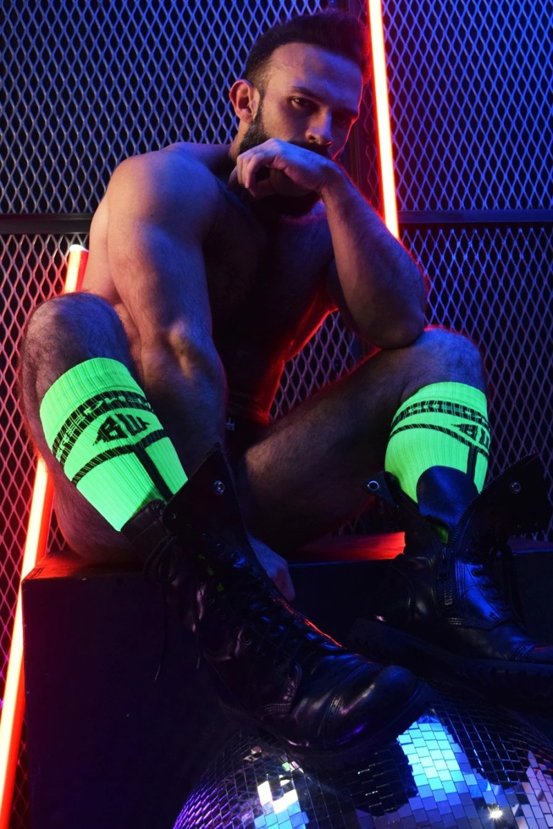 Chaussettes hautes HYBRED SOCKS Vert Neon