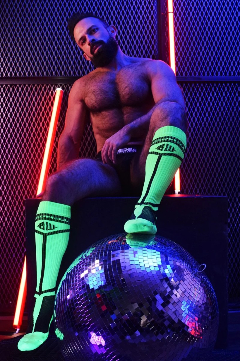 Chaussettes hautes HYBRED SOCKS Vert Neon