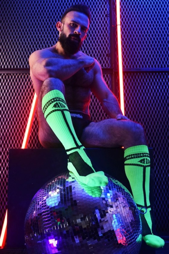 Chaussettes hautes HYBRED SOCKS Vert Neon