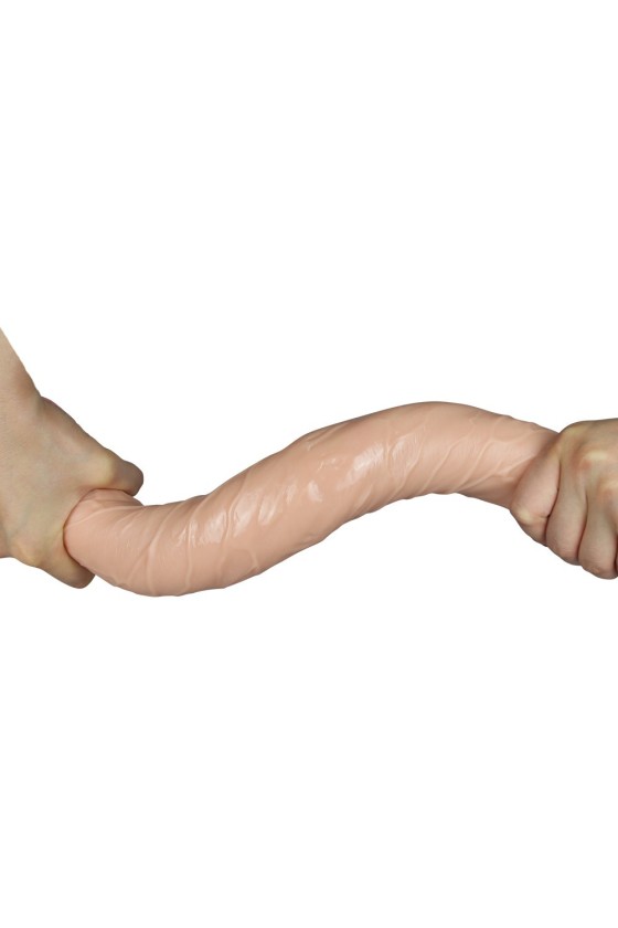 Double Dildo Realistic Slim 44 x 4.5cm