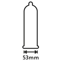 Préservatifs perlés en latex Extra Fun 53mm x48