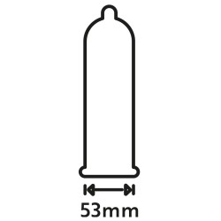 Préservatifs lubrifiés Extra Wet 53mm x48