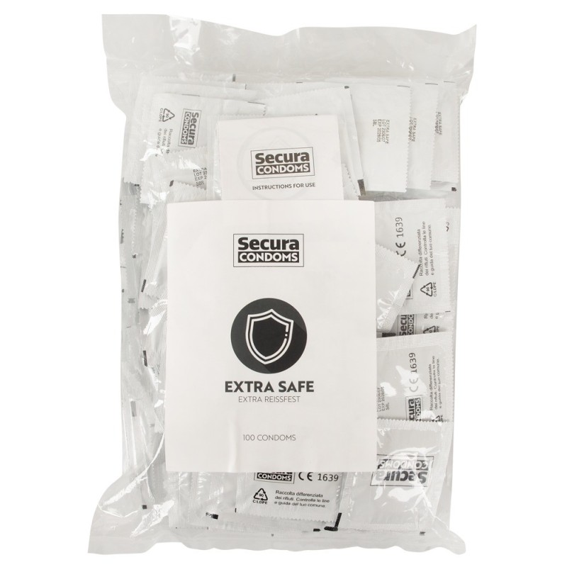 Préservatifs épais en latex Extra Safe x100