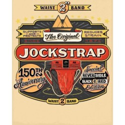 Taille S  -  Jockstrap Rev2 Noir Rouge