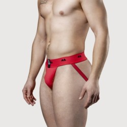 Taille S  -  Jockstrap Rev2 Noir Rouge
