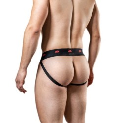 Taille L  -  Jockstrap Rev2 Noir Rouge
