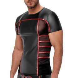 Taille XL  -  T-shirt TOP ORMETO Noir-Rouge