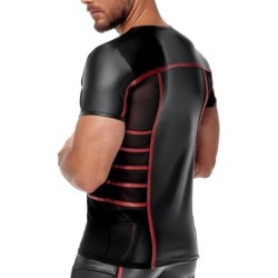 Taille XL  -  T-shirt TOP ORMETO Noir-Rouge