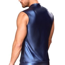 Taille XL  -  Veste avec zip Top Eclino Bleu métallisé