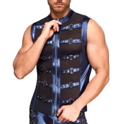 Taille XL  -  Veste avec zip Top Eclino Bleu métallisé