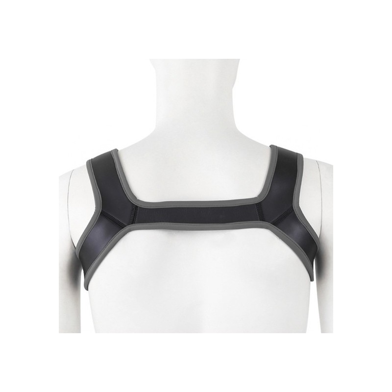 Harnais en néoprène SHOULD WIDE Noir-Gris
