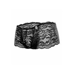 Taille S/M  -  Boxer sexy Dentelle LACE MoB Noir