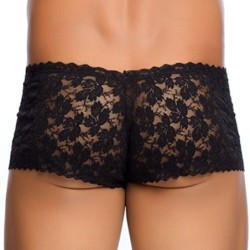 Taille L/XL  -  Boxer sexy Dentelle LACE MoB Noir