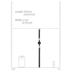 Bâillon Boule gag Strap Noir